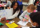 Junior high students receive high school math tutoring for STAAR test prep