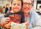 Fairview students hone fine motor skills through seasonal paintings